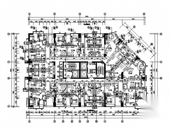 [深圳]某二十六层商住楼建筑施工图（烂尾楼改造）cad施工图下载【ID:165394193】