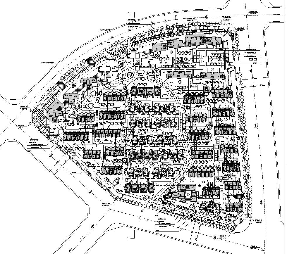 [山东]临沂北城新区新中式风格居住区建筑施工图设计施工图下载【ID:165620153】