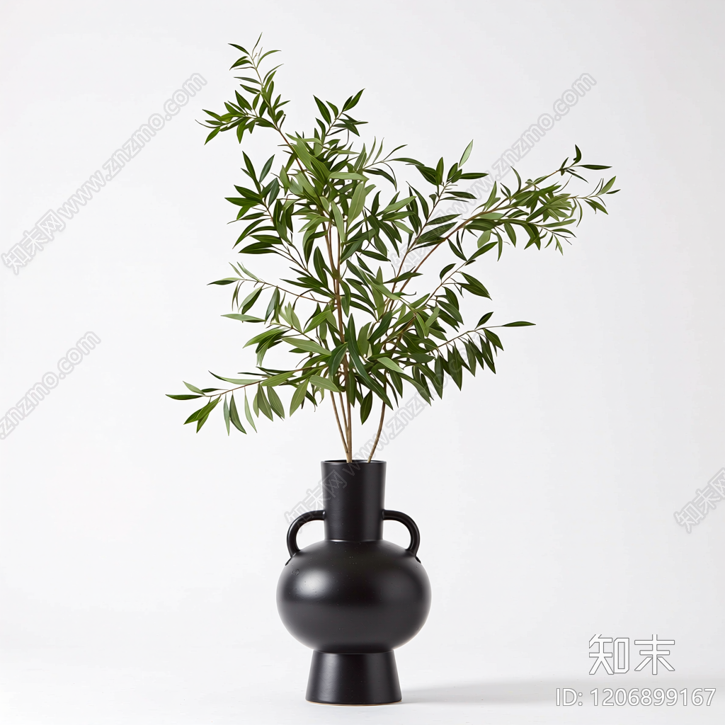 盆栽植物装饰3D模型下载【ID:1206899167】