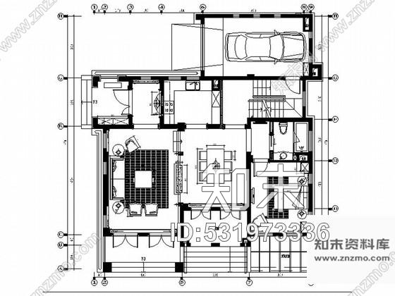 施工图江苏高档欧式古典风格两层别墅样板房室内装修施工图含高清效果图和概念方案施工图下载【ID:531973336】