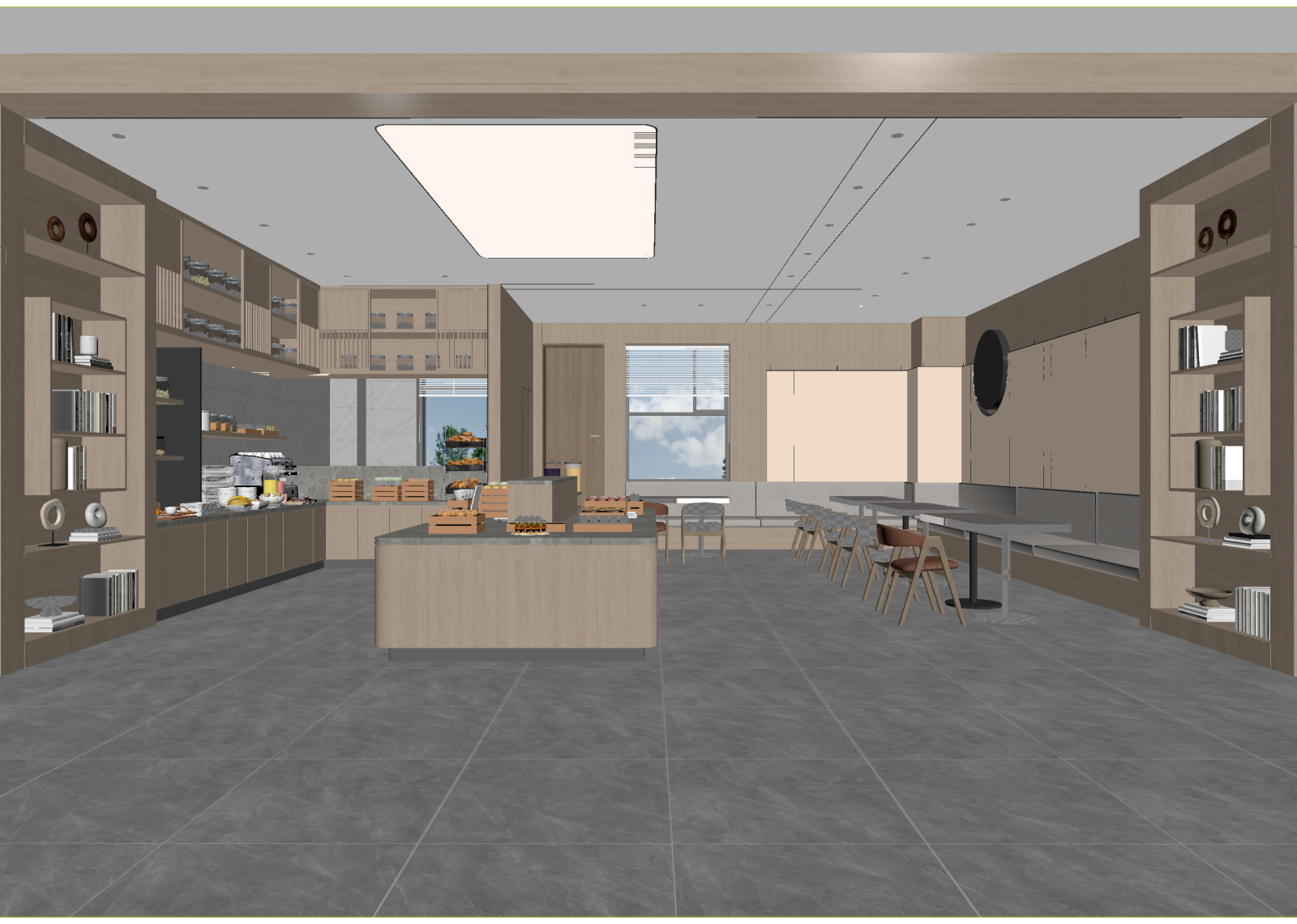 现代咖啡厅3D模型下载【ID:1214754643】