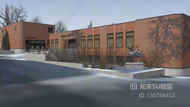 哈米林纳市图书馆SU模型下载【ID:130784432】