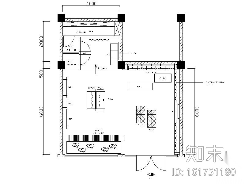 [常熟]某服装店室内装修图（含效果）cad施工图下载【ID:161751180】