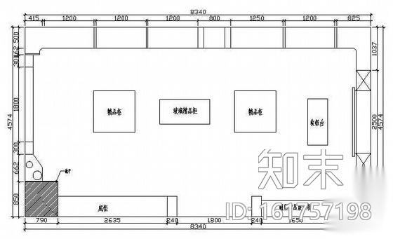 某专卖店装饰施工图cad施工图下载【ID:161757198】