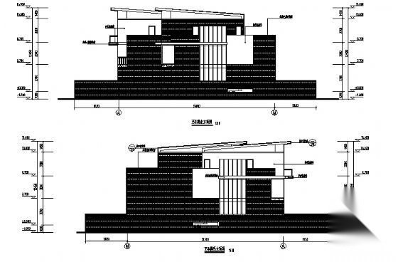 某三层框架结构联排别墅建筑施工图施工图下载【ID:149894104】