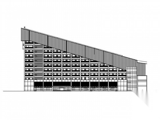 [北京]九层滑雪世界配套会议中心建筑施工图施工图下载【ID:167376190】