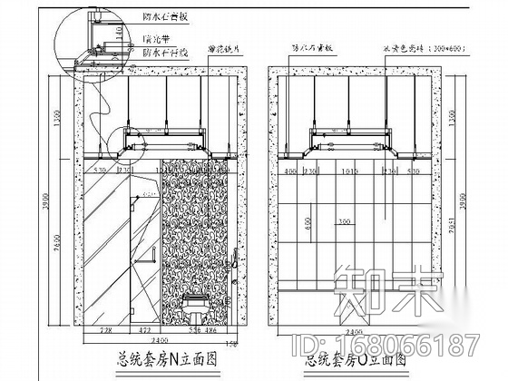 [石家庄]某商务会馆总统套房装修图施工图下载【ID:168066187】