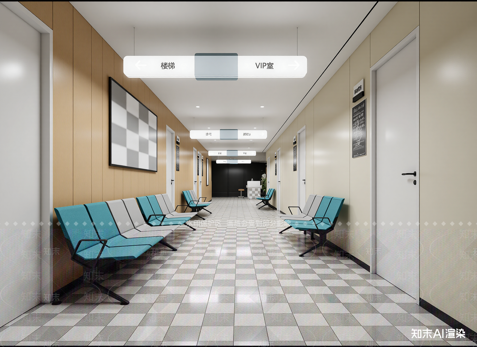 现代走廊3D模型下载【ID:1214564541】