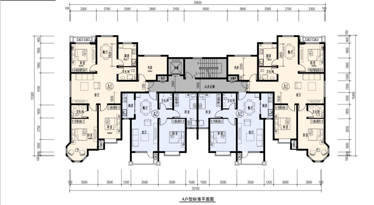 [内蒙古]现代方格构图住宅小区建筑设计方案文本（16年...施工图下载【ID:149783116】