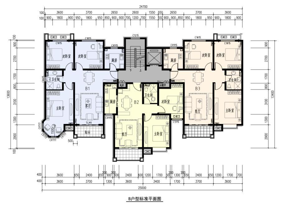 [内蒙古]现代方格构图住宅小区建筑设计方案文本（16年...施工图下载【ID:149783116】