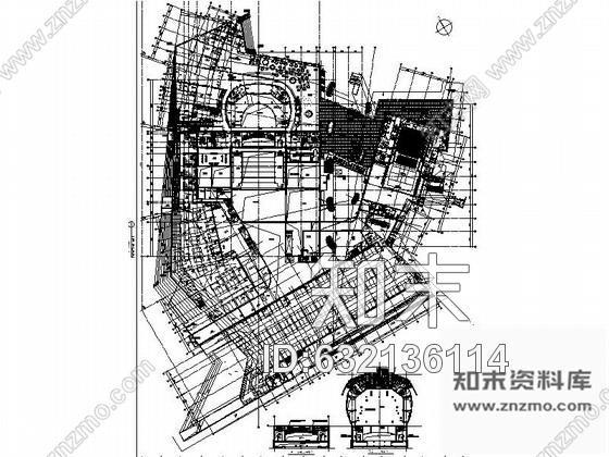 施工图无锡名师设计形态独特高档现代大剧院设计施工图含效果cad施工图下载【ID:632136114】