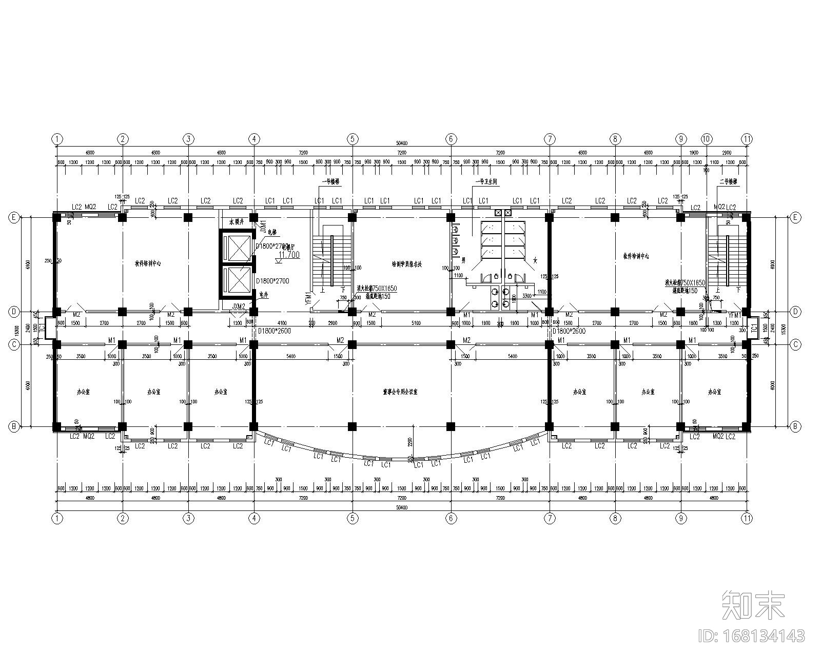 软件办公楼施工图下载【ID:168134143】