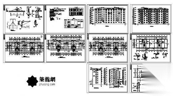 某七层住宅楼建筑施工图cad施工图下载【ID:149550148】