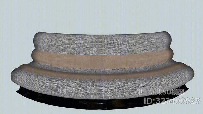 弧形沙发SU模型下载【ID:323400925】