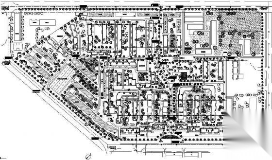 某小区规划总图cad施工图下载【ID:161120113】