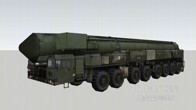 MAZ-7917/TopOL洲际弹道导弹SU模型下载【ID:422183950】