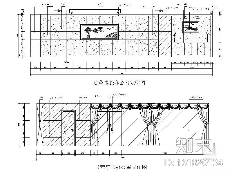 [深圳]某集团办公大楼装修图cad施工图下载【ID:161820134】