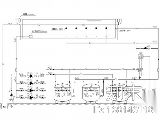 [浙江]中学游泳池水处理工程cad施工图下载【ID:168146118】