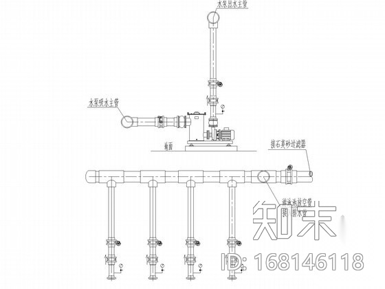 [浙江]中学游泳池水处理工程cad施工图下载【ID:168146118】