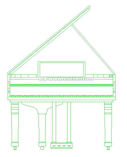 钢琴cad施工图下载【ID:178037145】