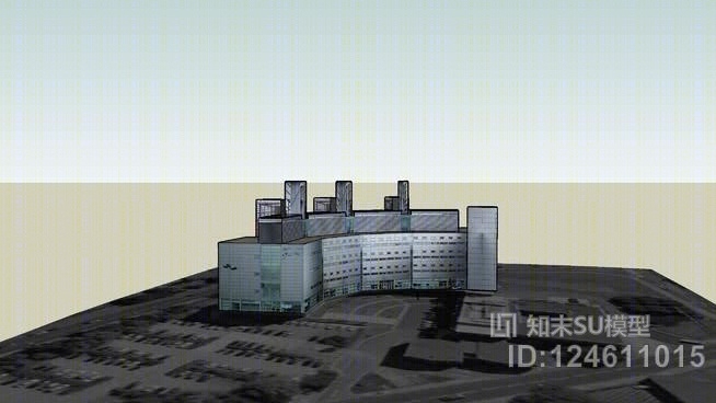 生物科学楼（利物普大学：校园建筑102/103）SU模型下载【ID:124611015】