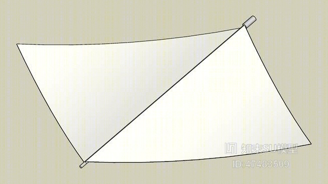 遮阳伞SU模型下载【ID:218042877】