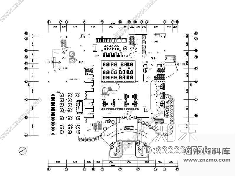 图块/节点酒店平面图cad施工图下载【ID:832226758】