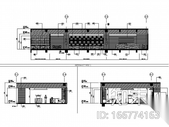 [上海]商业区豪华现代风格酒店餐厅室内装修施工图（含效...cad施工图下载【ID:166774163】