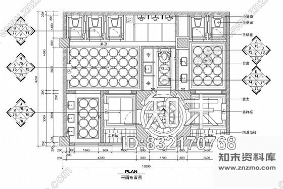 图块/节点豪华卫生间CAD详图下载cad施工图下载【ID:832170768】