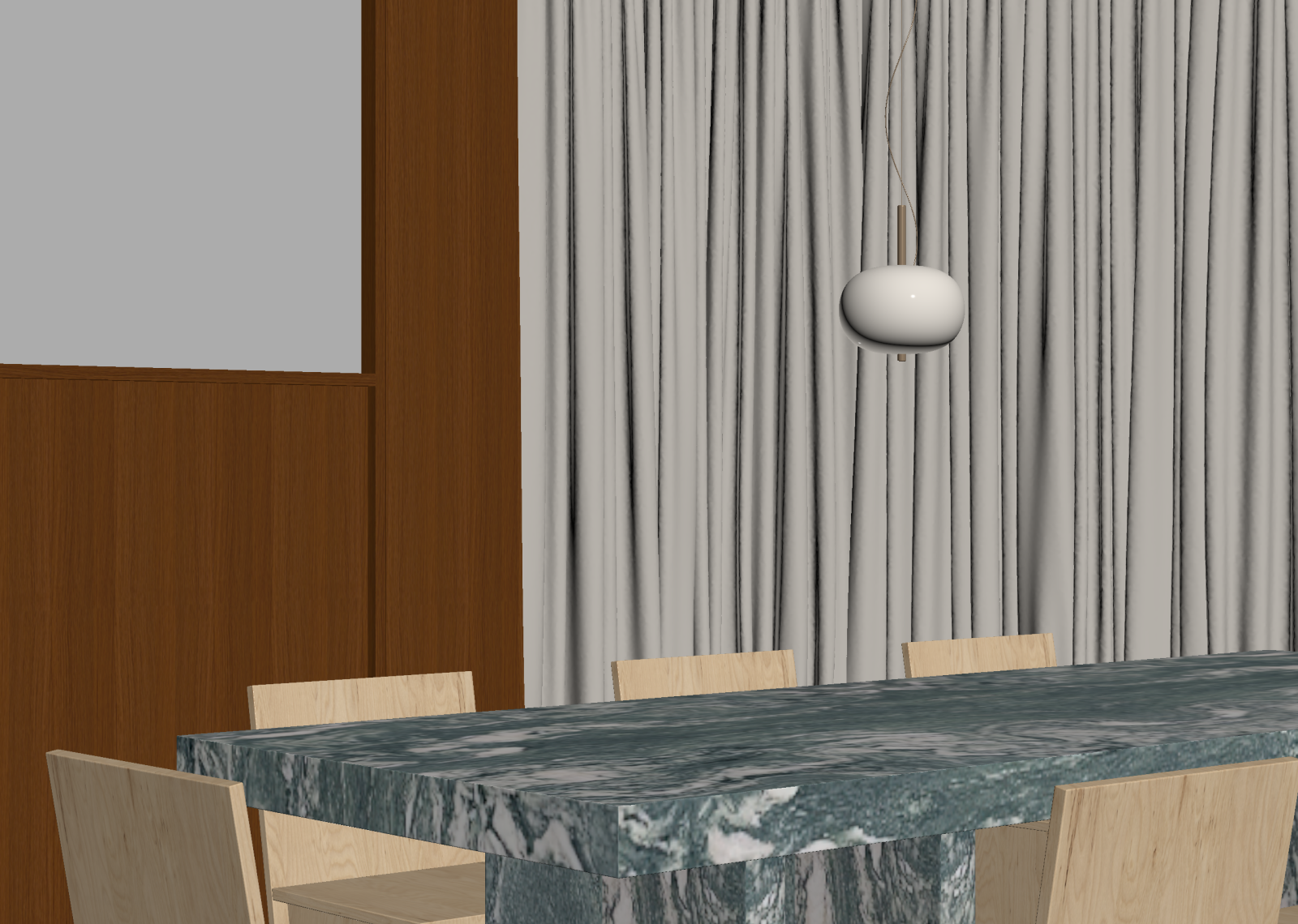 现代家居餐厅3D模型下载【ID:1214756506】