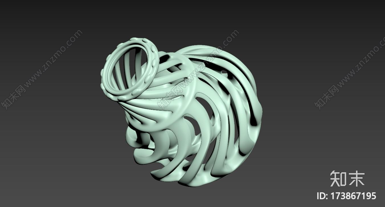 涡环花瓶3d打印模型下载