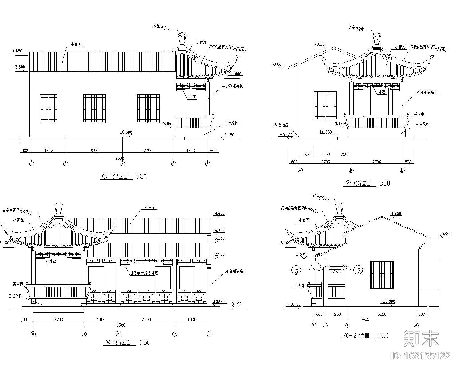 园林公建-18套管理房CAD施工图cad施工图下载【ID:168155122】