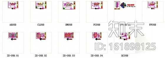 [广东]国际休闲酒店现代KTV包间装修施工图（含效果）cad施工图下载【ID:161898125】