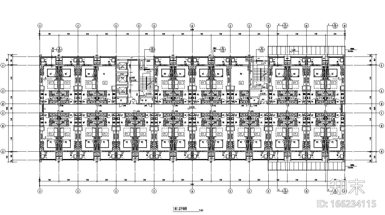 万科金域华府公寓户型设计图施工图下载【ID:166234115】