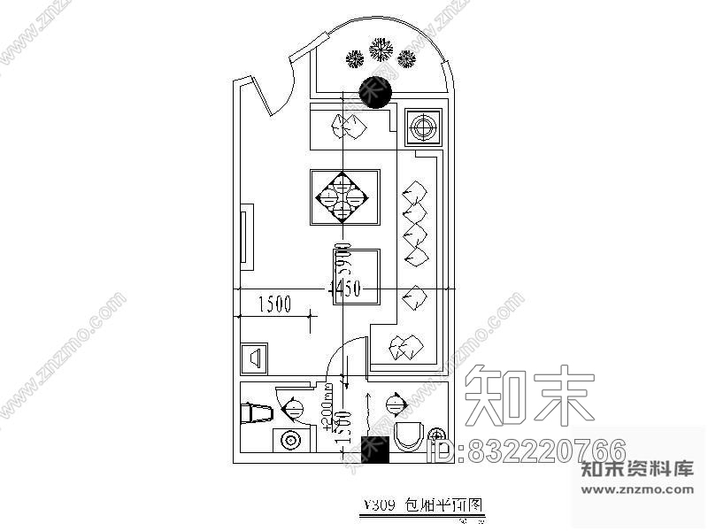 图块/节点酒吧包间装修详图cad施工图下载【ID:832220766】