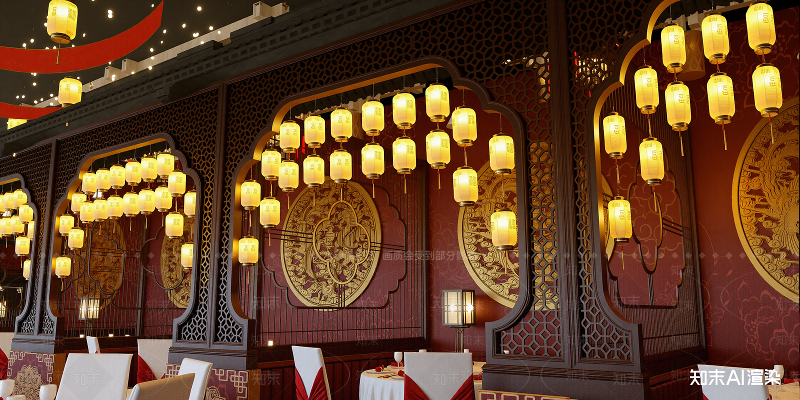中式中餐厅SU模型下载【ID:1215207170】