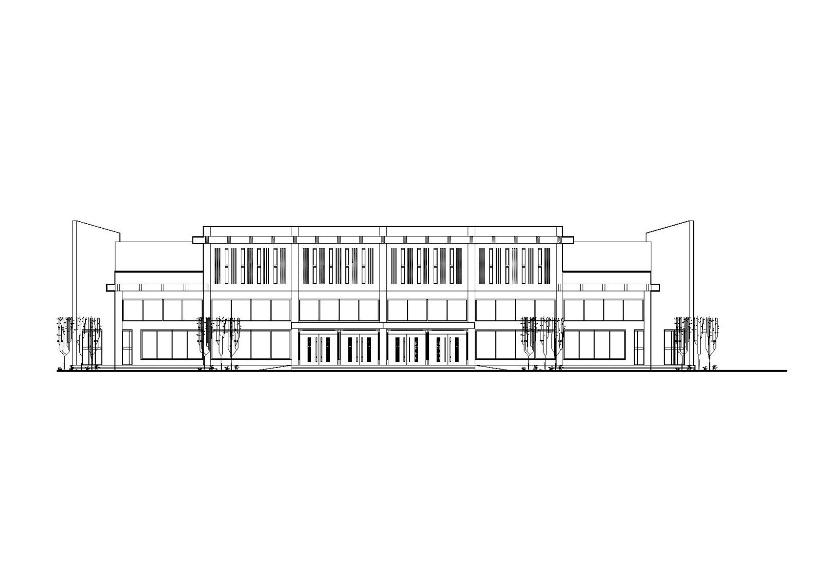 某三层框架结构汽车客运站建筑方案图(CAD)cad施工图下载【ID:160727108】