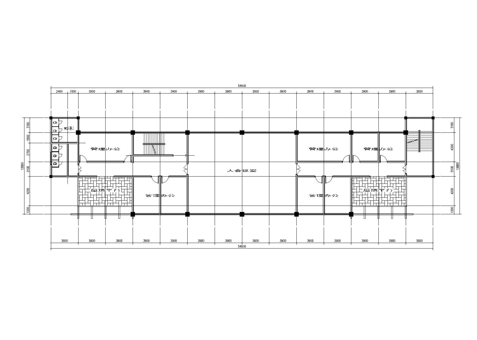 某三层框架结构汽车客运站建筑方案图(CAD)cad施工图下载【ID:160727108】