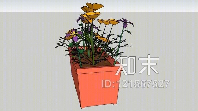 花箱SU模型下载【ID:121567527】