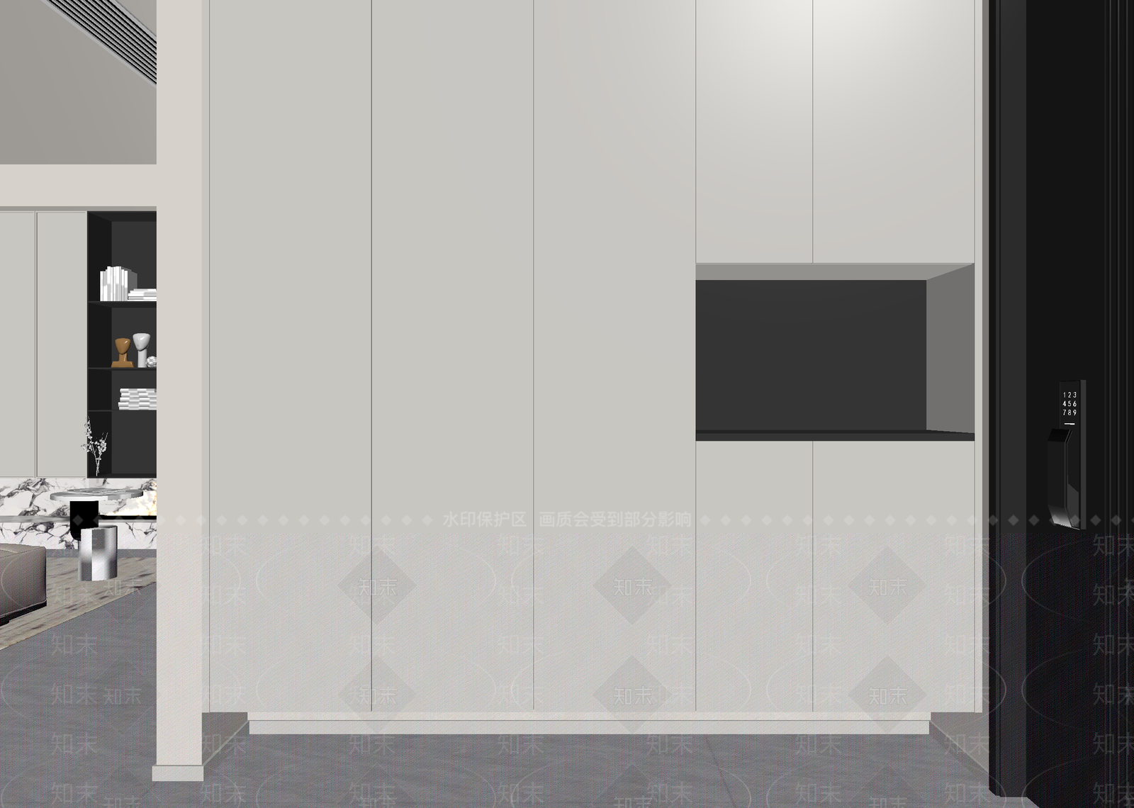 现代玄关3D模型下载【ID:1214748568】