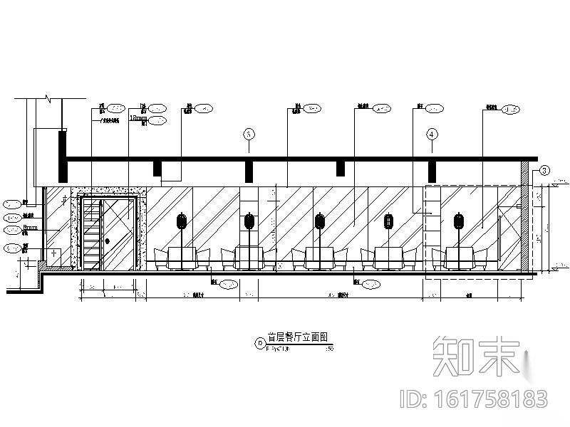 [北京]某西餐厅装修图(含实景)cad施工图下载【ID:161758183】
