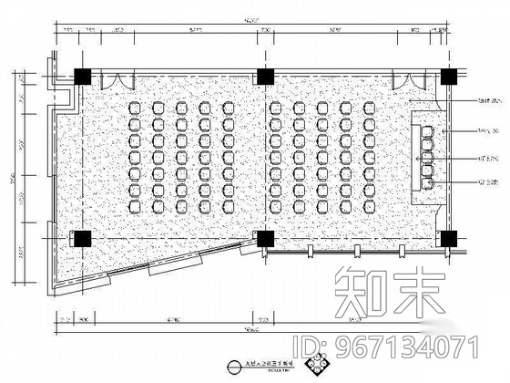 大会议室装修图cad施工图下载【ID:967134071】
