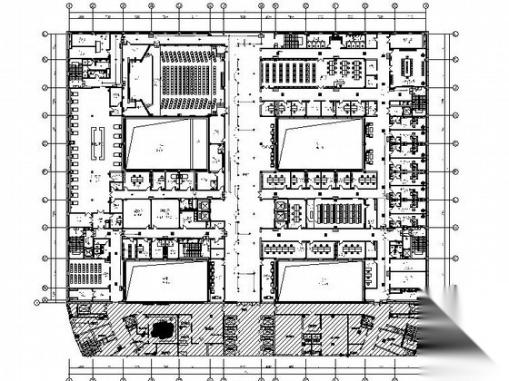 [沈阳]3级甲等重点医院门诊楼室内设计CAD施工图施工图下载【ID:160701180】