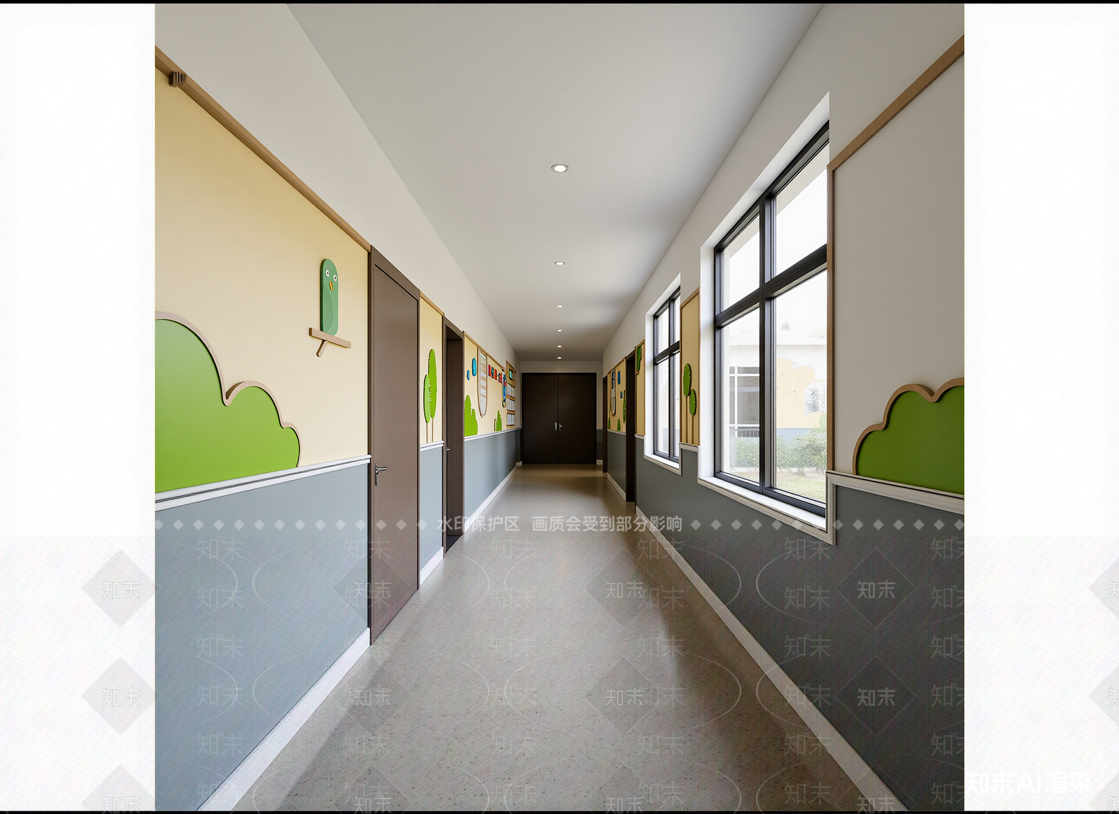 现代走廊3D模型下载【ID:1214944247】