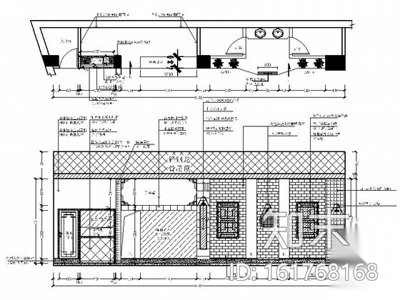 某高档鱼府中式餐厅设计施工图cad施工图下载【ID:161768168】