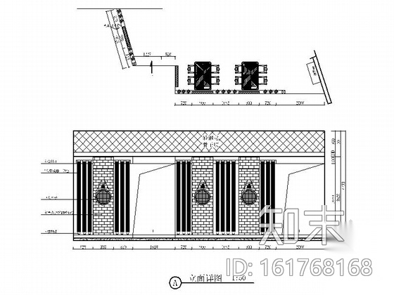 某高档鱼府中式餐厅设计施工图cad施工图下载【ID:161768168】