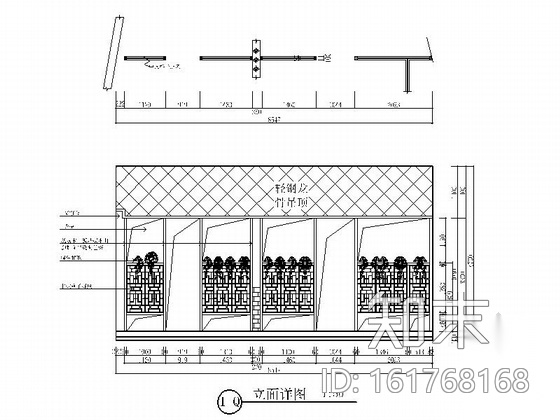 某高档鱼府中式餐厅设计施工图cad施工图下载【ID:161768168】