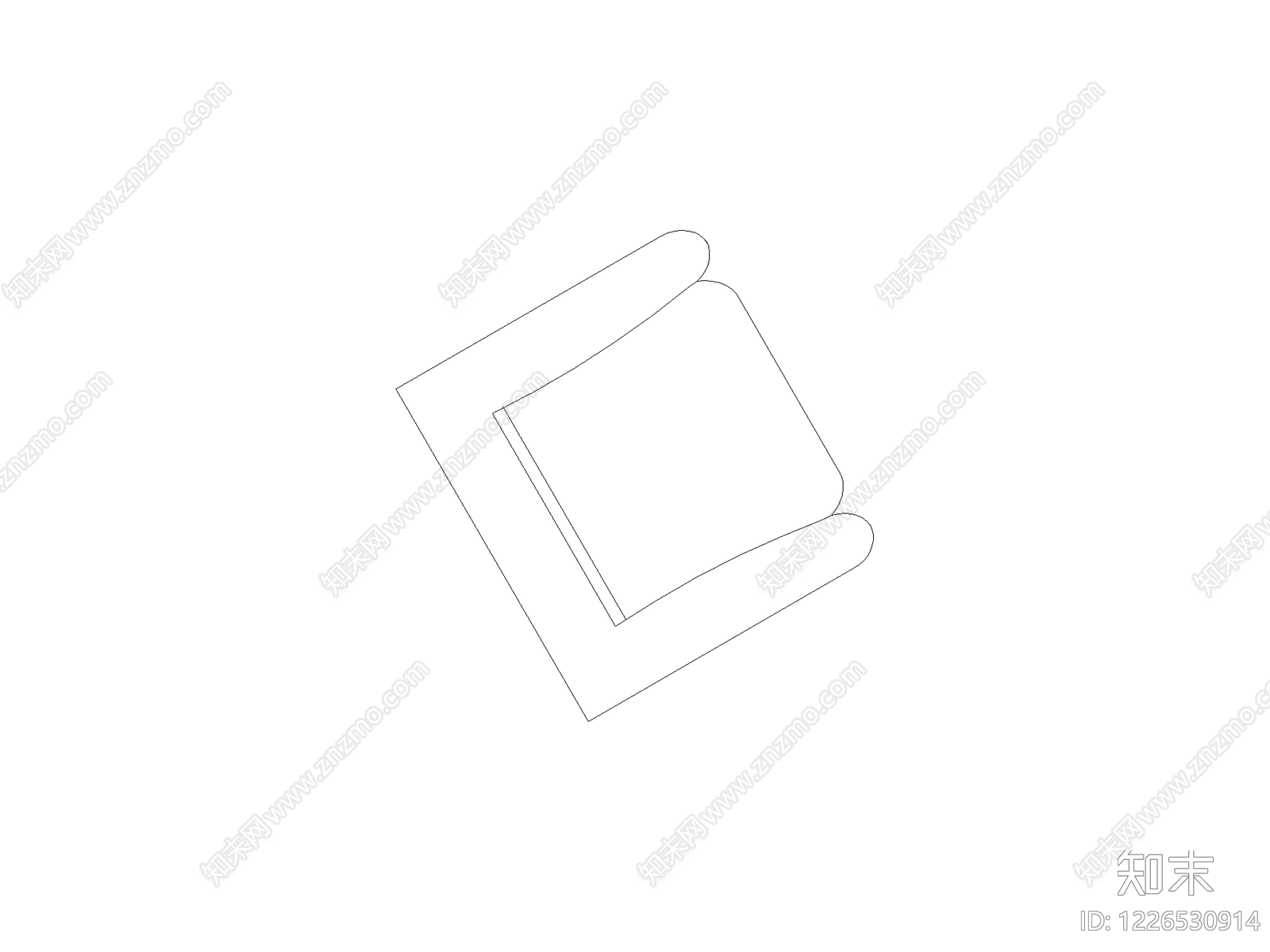 现代沙发CAD图纸