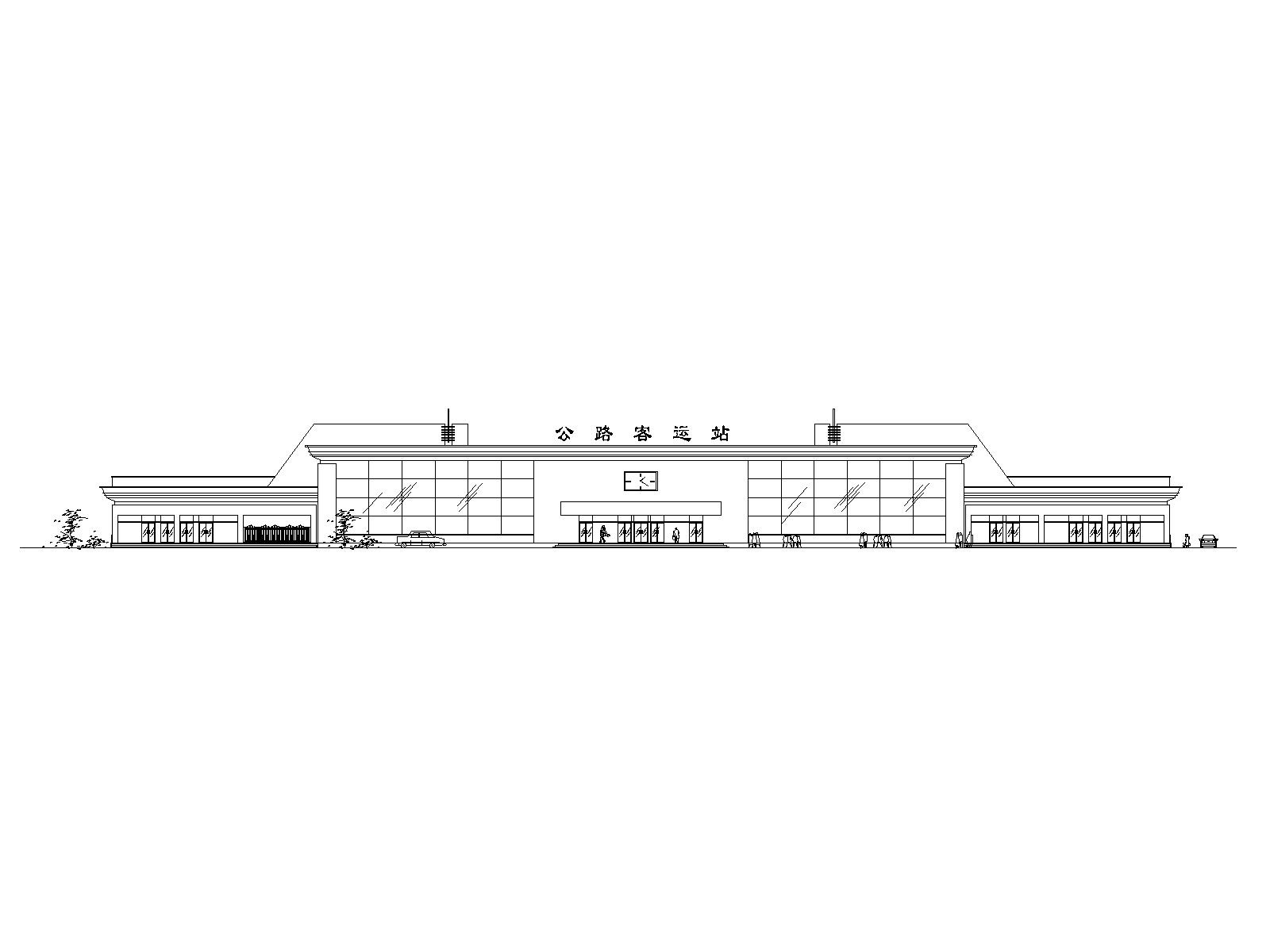 二级公路客运站建筑施工图施工图下载【ID:160733126】