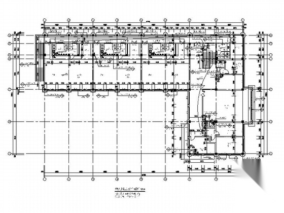 [四川]欧式风格二层6班幼儿园建筑施工图（知名设计院）cad施工图下载【ID:165405154】